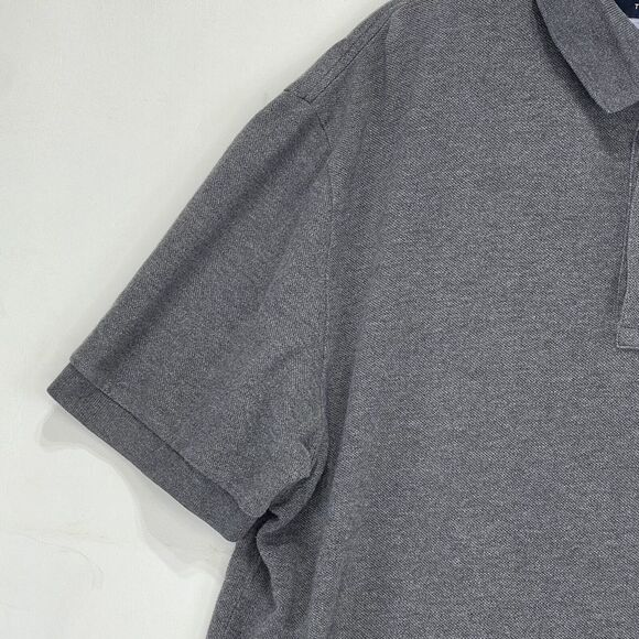 Tommy Hilfiger Men Large Polo Shirt Classic Fit Short Sleeve Gray - Picture 10 of 15